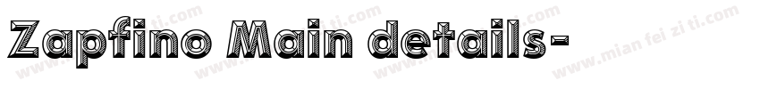 Zapfino Main details字体转换